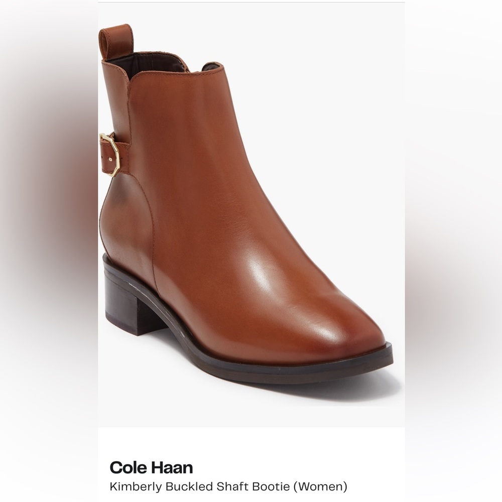 Cole Haan Kimberly buckle shaft bootie